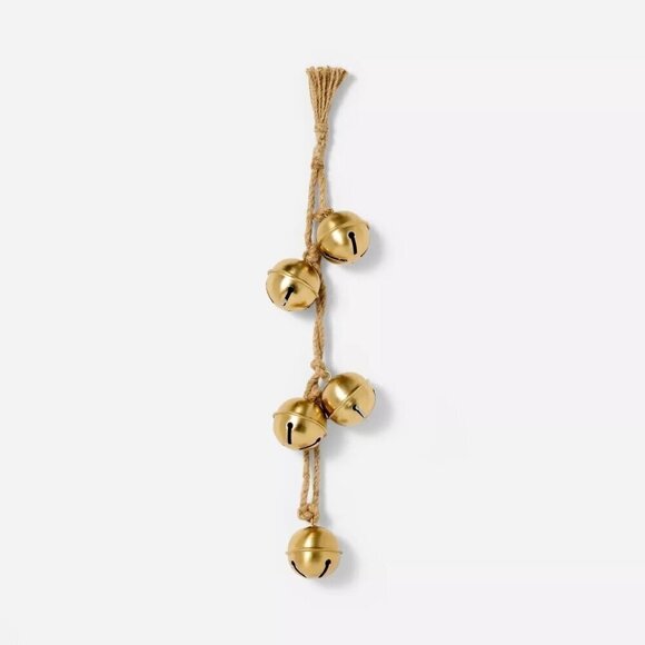 Threshold Studio McGee Decorative Hanging Bells Gold - Christmas 2024